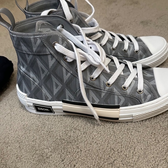 DIOR Men's B23 High-Top Sneakers CD Diamond Coated Canvas - Picture 2 of 9